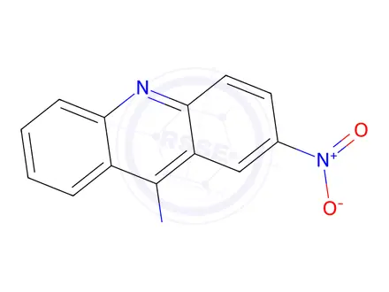Chemical structure of 9-Acridinamine, 2-nitro-