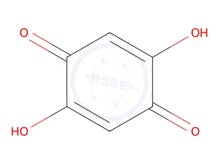 Chemical structure of 2,5-Dihydroxy-1,4-benzoquinone