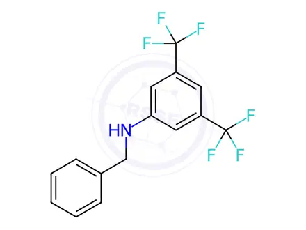 Chemical structure of N-Benzyl-3,5-bis(trifluoromethyl)aniline