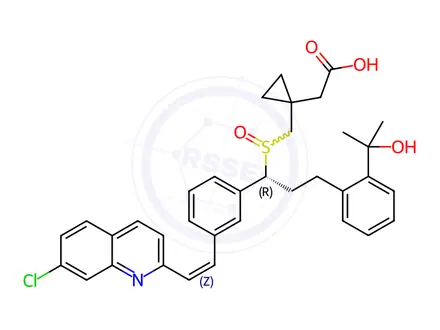 Chemical structure of (Z)-Montelukast Sulfoxide