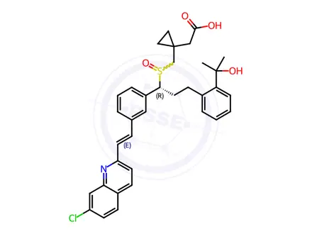 Chemical structure of Montelukast Sulfoxide