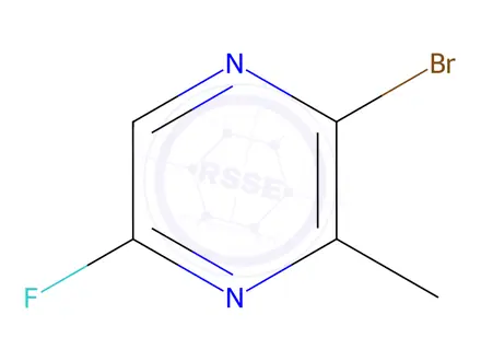 Chemical structure of 2-Bromo-5-fluoro-3-methylpyrazine