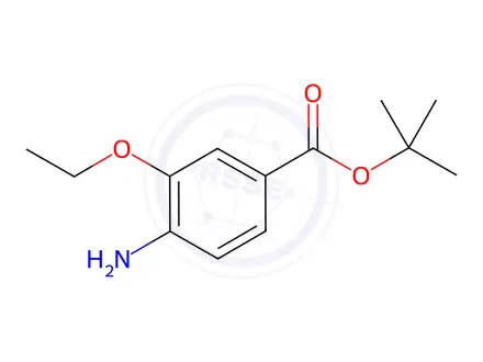 Chemical structure of Benzoic acid, 4-amino-3-ethoxy-, 1,1-dimethylethyl ester