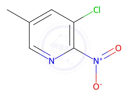 Chemical structure of 3-Chloro-5-methyl-2-nitropyridine