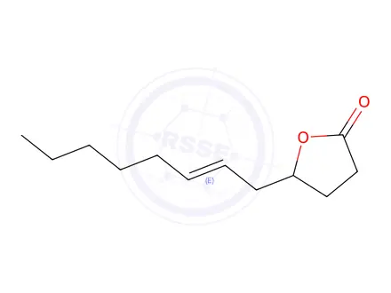 Chemical structure of (Z)-6-dodecen-γ-lactone,dihydro-5-(2-octenyl)-2(3H)-furanone,4-hydroxy-γ-lactone-6-dodecenoicacid