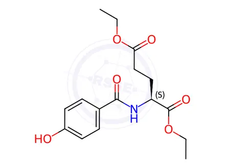 Chemical structure of Diethyl (4-hydroxybenzoyl)-L-glutamate