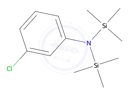 Chemical structure of N-(3-chlorophenyl)-1,1,1-trimethyl-N-(trimethylsilyl)silanamine