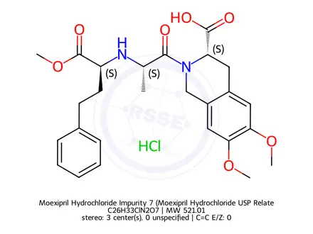 Chemical structure of Moexipril Hydrochloride Impurity 7 (Moexipril Hydrochloride USP Related Compound G)