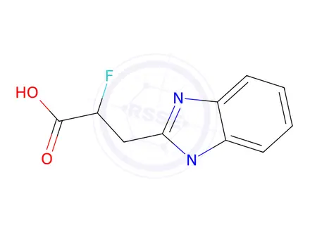 Chemical structure of 2-Fluoro-3-(1-methyl-1h-benzo[d]imidazol-2-yl)propanoic acid