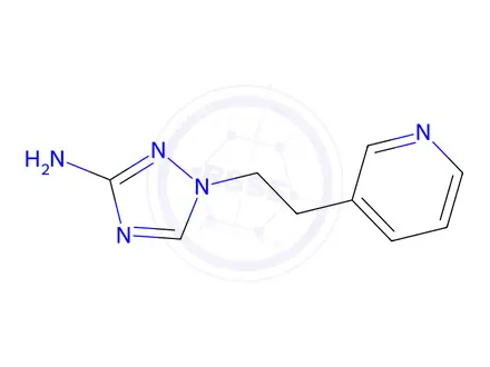 Chemical structure of 1-(2-(Pyridin-3-yl)ethyl)-1h-1,2,4-triazol-3-amine
