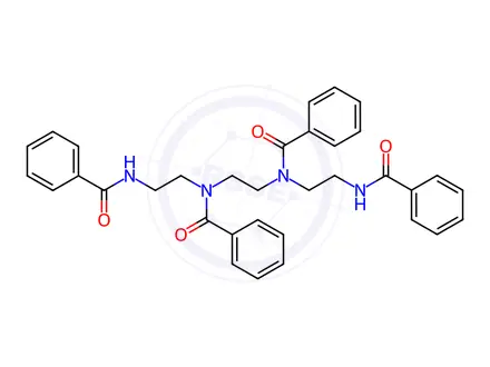 Chemical structure of N,N'-(Ethane-1,2-diyl)bis(N-(2-benzamidoethyl)benzamide)