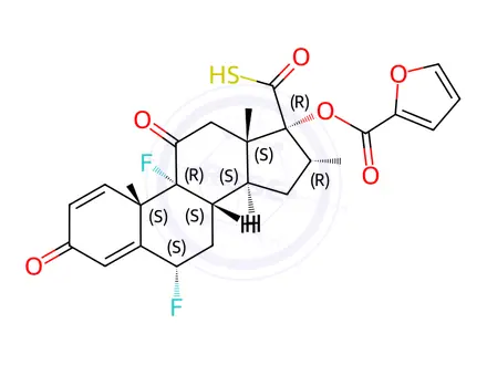 Chemical structure of Fluticasone Propionate Impurity 53