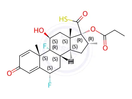 Chemical structure of Fluticasone Propionate Intermediate Impurity E