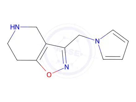 Chemical structure of 3-((1H-Pyrrol-1-yl)methyl)-4,5,6,7-tetrahydroisoxazolo[4,5-c]pyridine