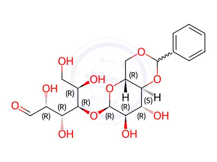 Chemical structure of 4-O-[4,6-O-(Phenylmethylene)-α-D-glucopyranosyl]-D-glucose