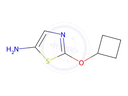 Chemical structure of 2-Cyclobutoxythiazol-5-amine