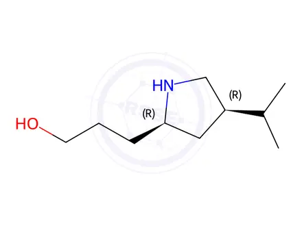 Chemical structure of 3-((2R,4R)-4-Isopropylpyrrolidin-2-yl)propan-1-ol