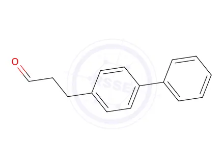 Chemical structure of 3-(4-phenylphenyl)propanal