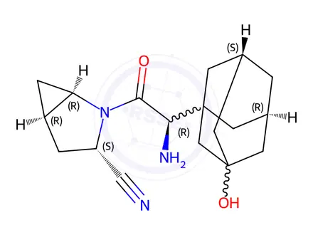 Chemical structure of Saxagliptin Impurity 4