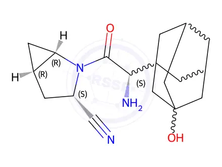 Chemical structure of Saxagliptin Impurity 5