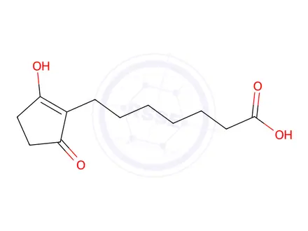 Chemical structure of 2-Hydroxy-5-oxo-1-cyclopentene-1-heptanoic Acid