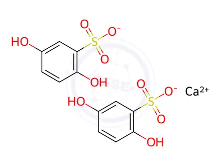 Chemical structure of Calcium Dobesilate