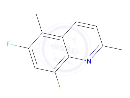 Chemical structure of 8-Bromo-6-fluoro-2,5-dimethylquinoline
