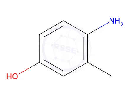 Chemical structure of 4-Amino-3-methylphenol