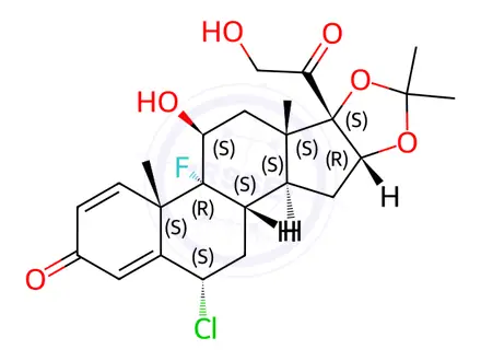 Chemical structure of Fluocinolone Acetonide EP Impurity L
