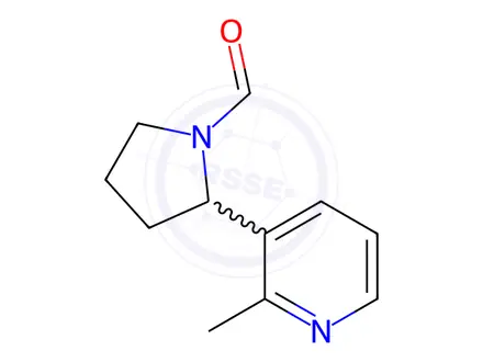 Chemical structure of 2-(2-Methylpyridin-3-yl)pyrrolidine-1-carbaldehyde