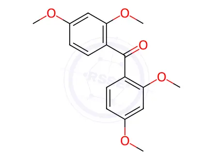 Chemical structure of 2 2' 4 4'-TETRAMETHOXYBENZOPHENONE 97