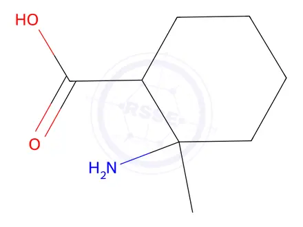 Chemical structure of 2-Amino-2-methylcyclohexane-1-carboxylic acid