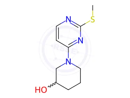 Chemical structure of 1-(2-(Methylthio)pyrimidin-4-yl)piperidin-3-ol