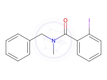 Chemical structure of N-benzyl-2-iodo-N-methylbenzamide