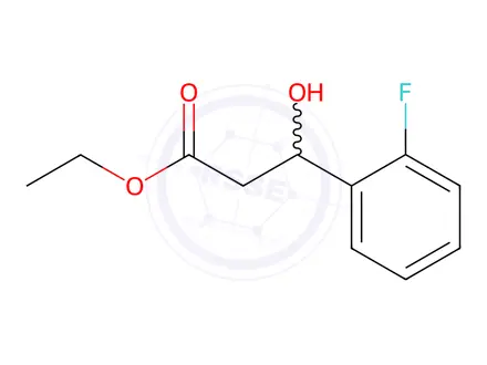 Chemical structure of Ethyl 3-(2-fluorophenyl)-3-hydroxypropanoate