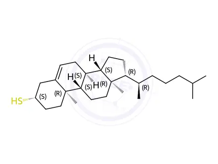 Chemical structure of Thiocholesterol