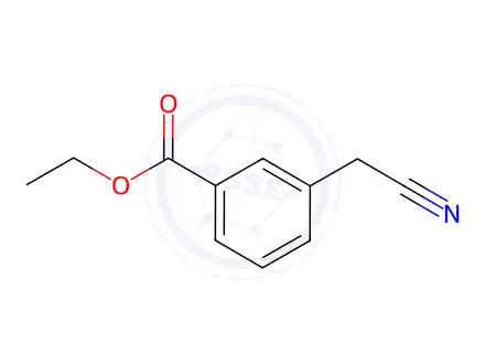 Chemical structure of ethyl 3-(cyanomethyl)-benzoate
