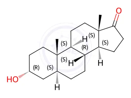 Chemical structure of Androsterone