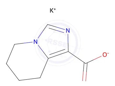 Chemical structure of potassium 5H,6H,7H,8H-imidazo[1,5-a]pyridine-1-carboxylate