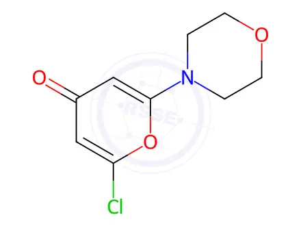 Chemical structure of 2-Chloro-6-morpholinopyran-4-one