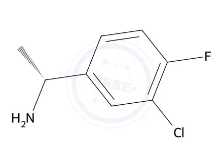Chemical structure of (R)-1-(3-chloro-4-fluorophenyl)ethan-1-amine