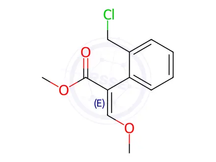 Chemical structure of Methyl (αE)-2-(chloromethyl)-α-(methoxymethylene)benzeneacetate