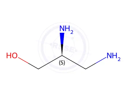Chemical structure of (2S)-2,3-diaminopropan-1-ol dihydrochloride