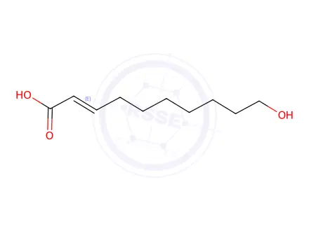 Chemical structure of 10-HDA