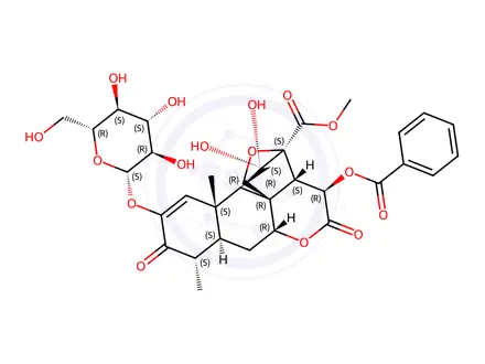 Chemical structure of yadanzioside M