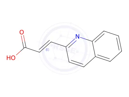 Chemical structure of (E)-3-(Quinolin-2-yl)acrylic acid