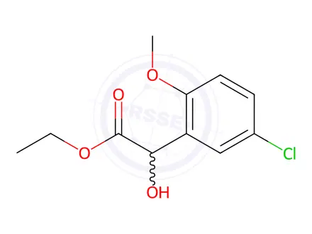 Chemical structure of Ethyl 5-chloro-α-hydroxy-2-methoxybenzeneacetate