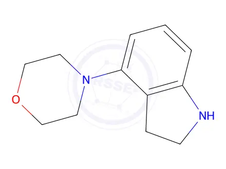 Chemical structure of 4-(Indolin-4-yl)morpholine