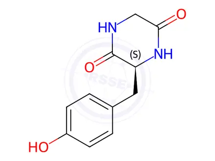 Chemical structure of Cyclo(-Gly-Tyr)