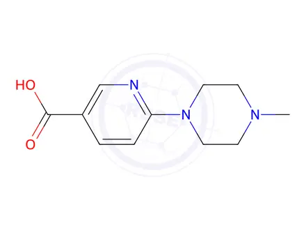 Chemical structure of 6-(4-Methylpiperazin-1-yl)nicotinic acid